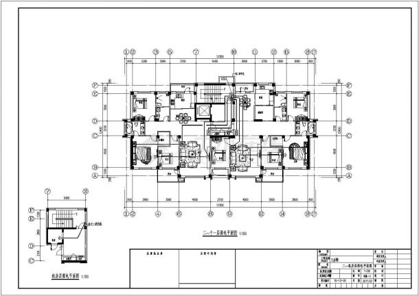 大型住宅楼电气设计图纸（全套、含说明）-图二