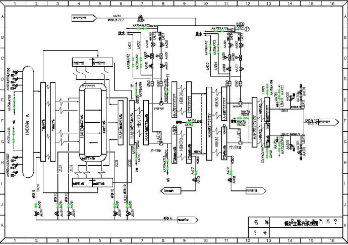 小型锅炉主蒸汽系统图（标注详细）_图1