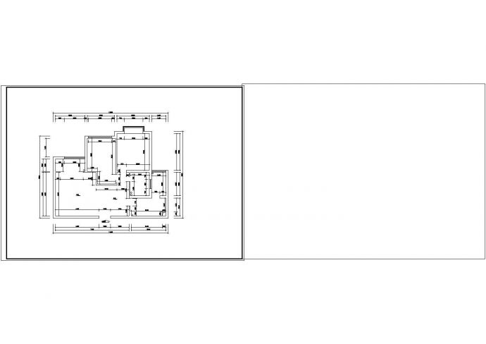 两室两厅户型设计cad方案图（含效果图）_图1