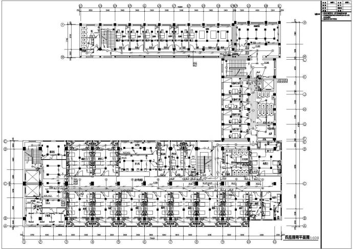 大型医院综合楼电气设计图纸cad（标注详细）_图1