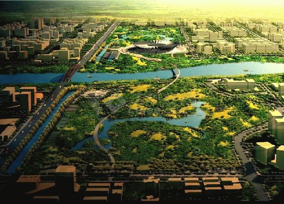 崇州市中央公园规划图图片