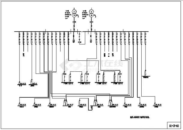 某地工厂电站机电电气设计图（含说明）-图一