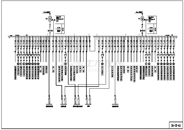 某地区大型电站机电电气详细设计图-图一