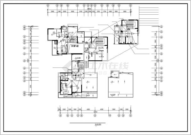 某市高档住宅楼电气设计施工平面图纸-图一