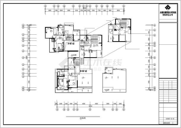 某市高档住宅楼电气设计施工平面图纸-图二