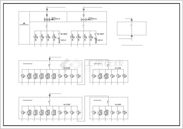 某市高档住宅楼电气系统设计施工图纸-图二