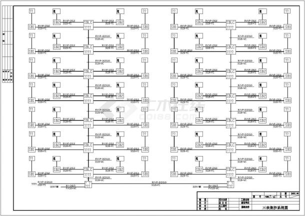 某地住宅楼房电气设计施工系统图纸-图一