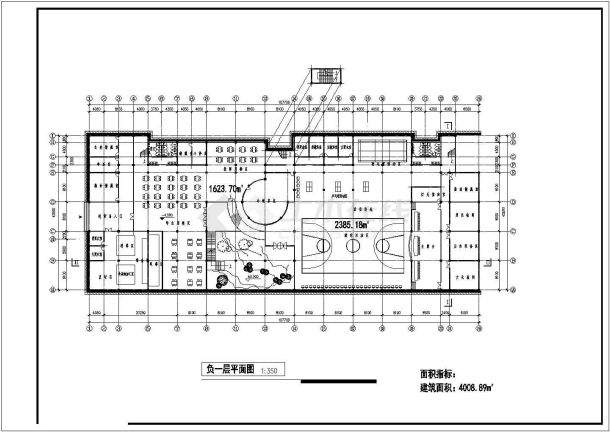 石马河小学建筑初步设计图-图一