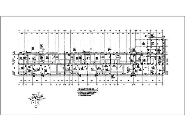 经典型底框住宅结构建筑设计施工图-图一