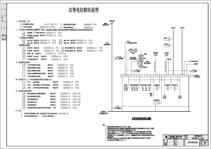 某住宅小区地下室电气设计施工总图纸_图1