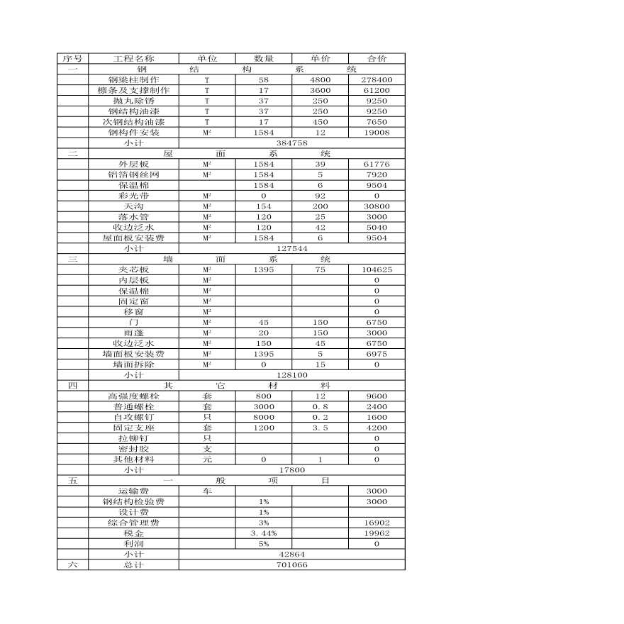 excel计算大全-钢结构计算表格-图一