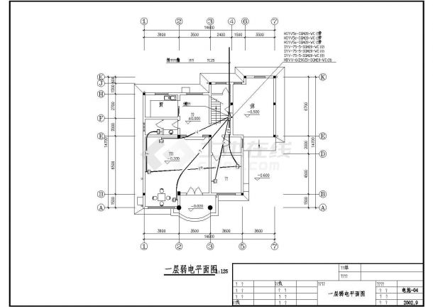 某别墅给排水规划设计图（共9张）-图一