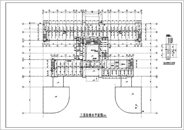 某学院图书馆给排水图纸（共2张）-图二