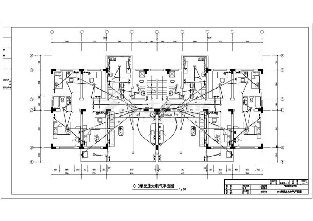 某地区高等居民住宅楼电气设计施工图-图一