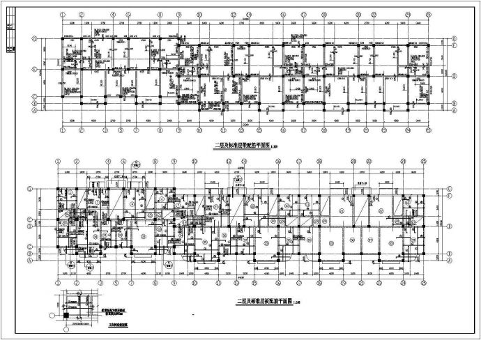 某地五层框架结构住宅楼结构方案图_图1