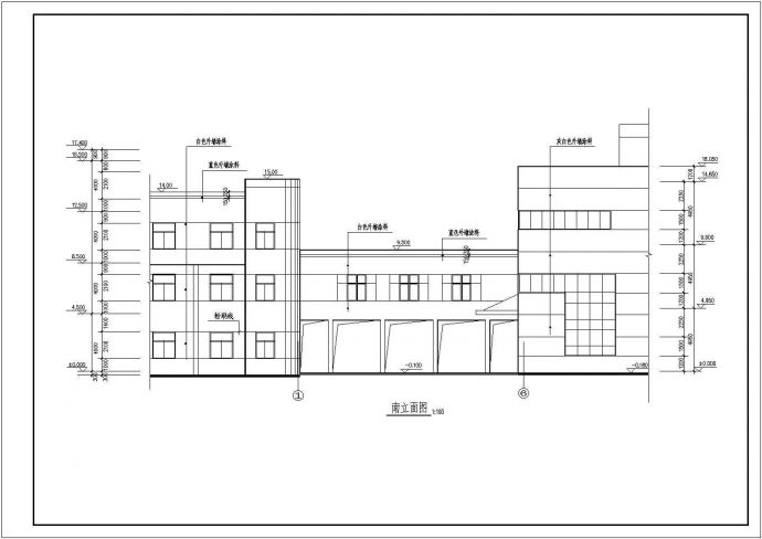 某二层车间附房建筑、结构设计施工图_图1