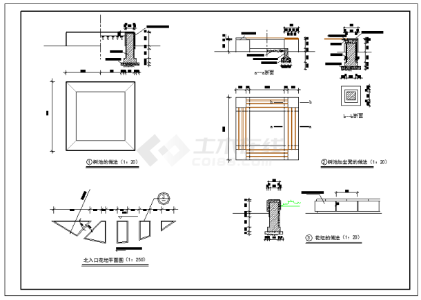 一套非常详细的园林设计施工图纸（含设计施工说明）-图一