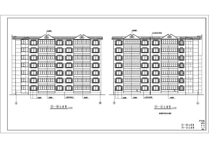 L型多层住宅楼建筑设计施工图_图1