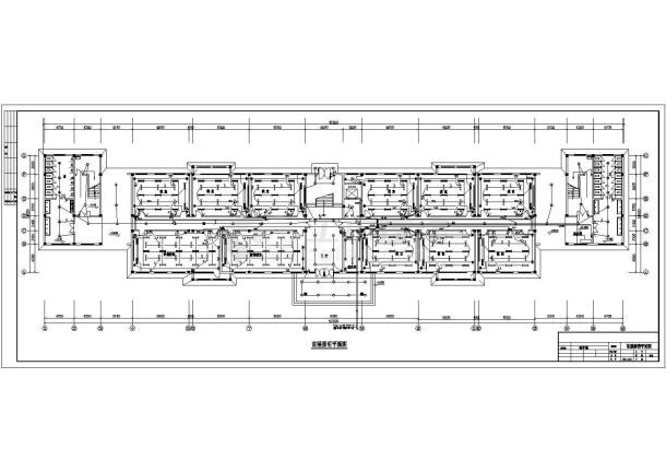 某地6层框架结构教学楼电气设计施工图-图二