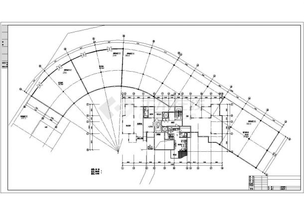 某高层住宅楼建筑户型平面图-图二