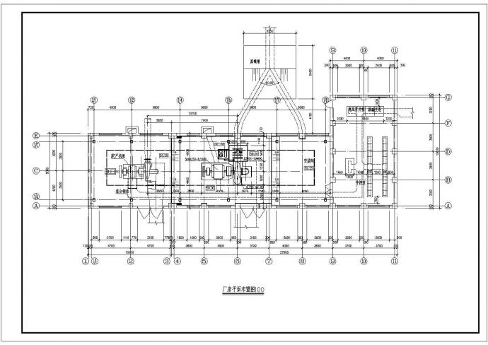 某处电站厂房金属结构的布置以及结构设计_图1