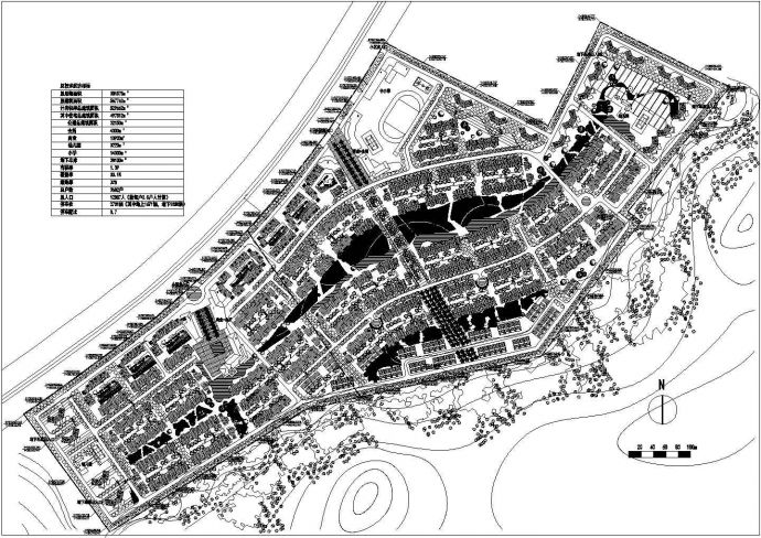 沁林山庄景观建筑规划设计总平面图_图1