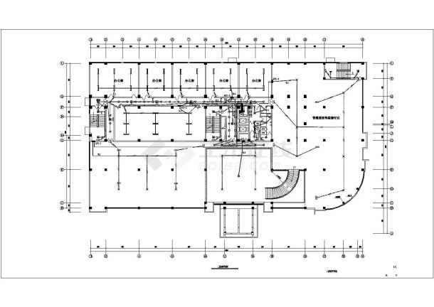 某地9层框架结构综合楼电气设计图纸-图二
