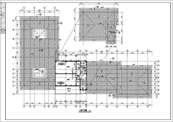 某高档会所建筑平面图纸（含平面图）_图1