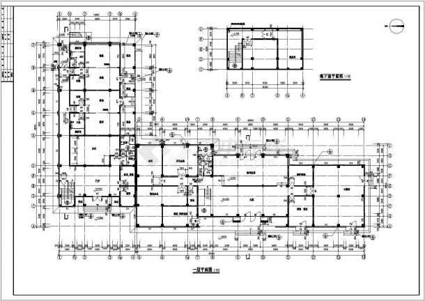 某高档会所建筑平面图纸（含平面图）-图二