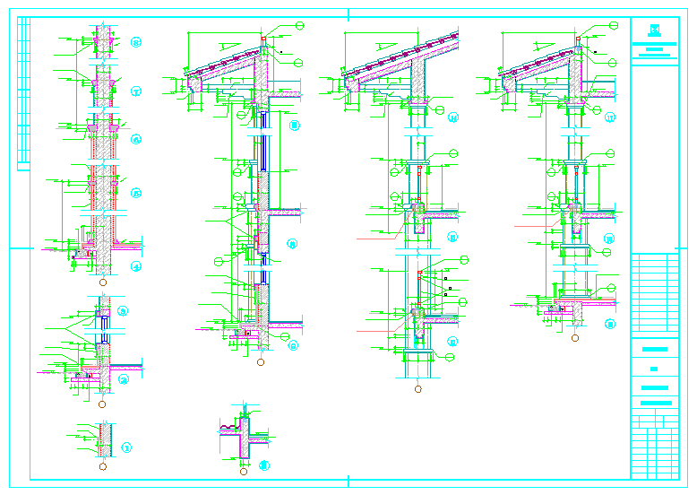 3套欧式双拼别墅建筑设计施工图纸（含效果图）