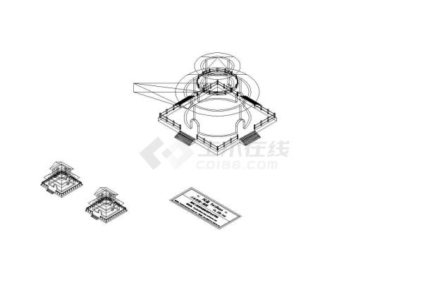 建筑CAD三维图-图一