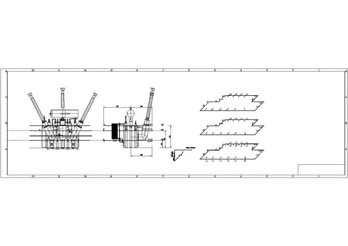 大型不规则变压器水喷雾设计图纸_图1