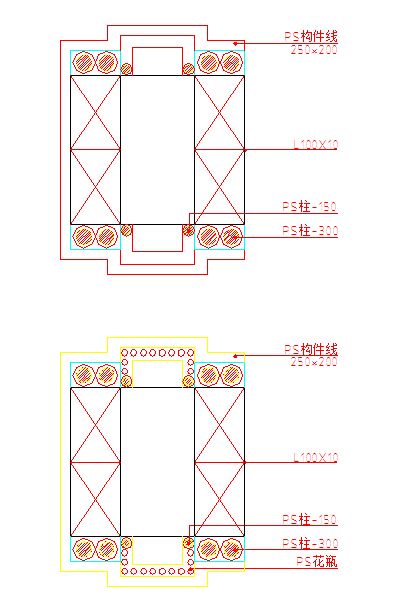 东莞南城步行街门楼cad设计图（标注齐全）-图一