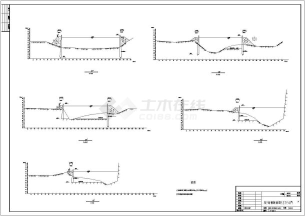 广东省河堤工程排涝站河堤部分施工详图-图二