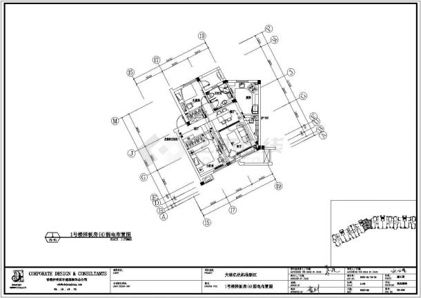 某地区某处样板间施工图附加效果图-图一