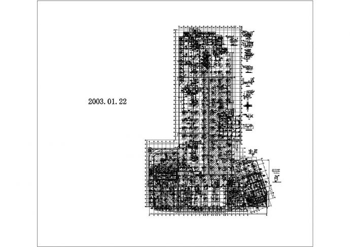 北京某大底盘塔楼结构设计施工图纸_图1