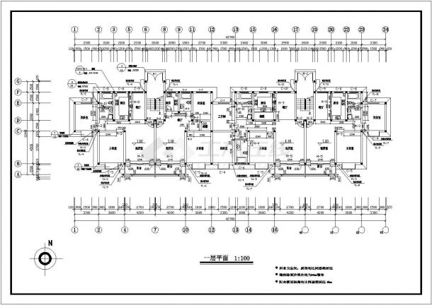 南京地区城市住宅施工图-图二