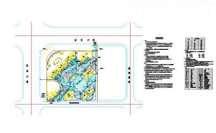 江西某时代广场景观给排水设计图纸_图1