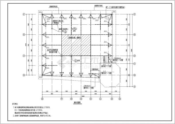 钢广告牌结构CAD参考图纸-图二