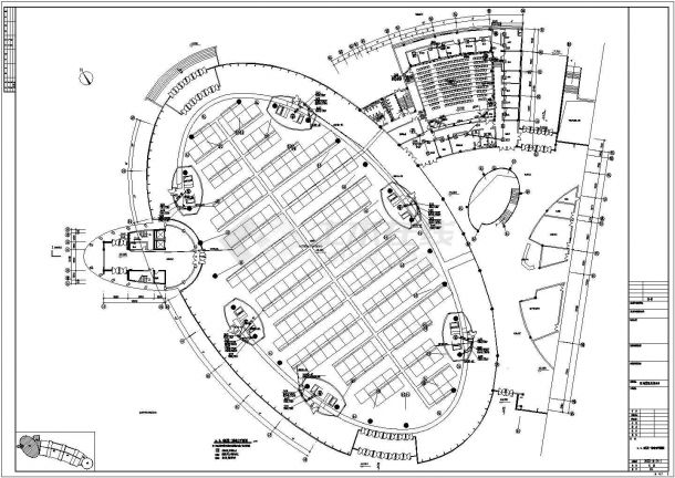 某地区会展中心地面强电设计图（共2张）-图一