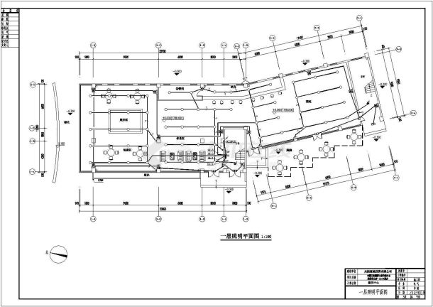 某二层售楼展示中心楼电气施工设计图纸-图一