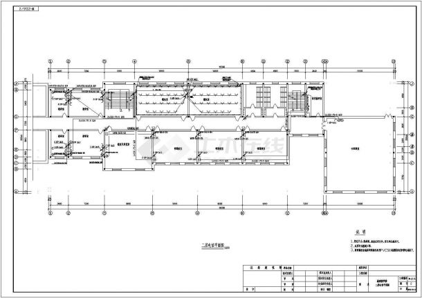 某地4层砖混结构小学教学楼电气设计-图二