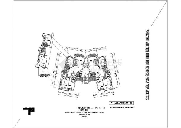 北方某地区小型D型标准层户型平面图-图二