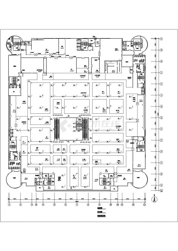 成都两万平米3层藏式风格宾馆设计施工图-图二