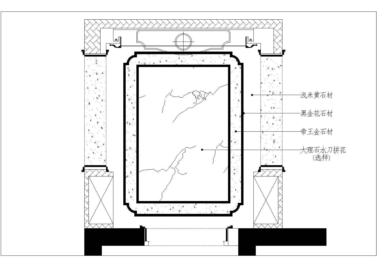 欧式风格三室两厅带女儿房和保姆房整套装修施工图