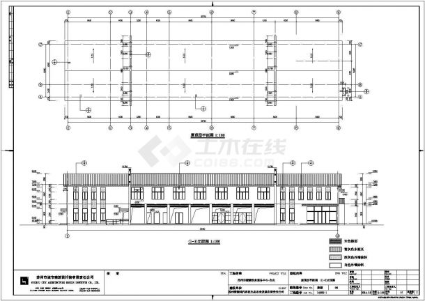 某社区两层办公楼建筑设计图纸-图一