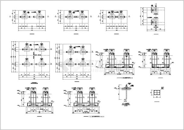 外线管廊钢结构施工图纸（CAD）-图二