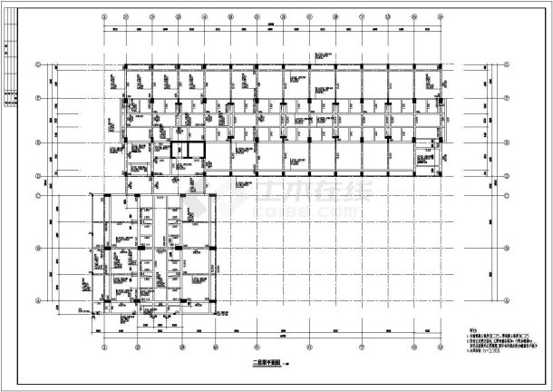 某五星级酒店结构设计全套CAD施工图-图二
