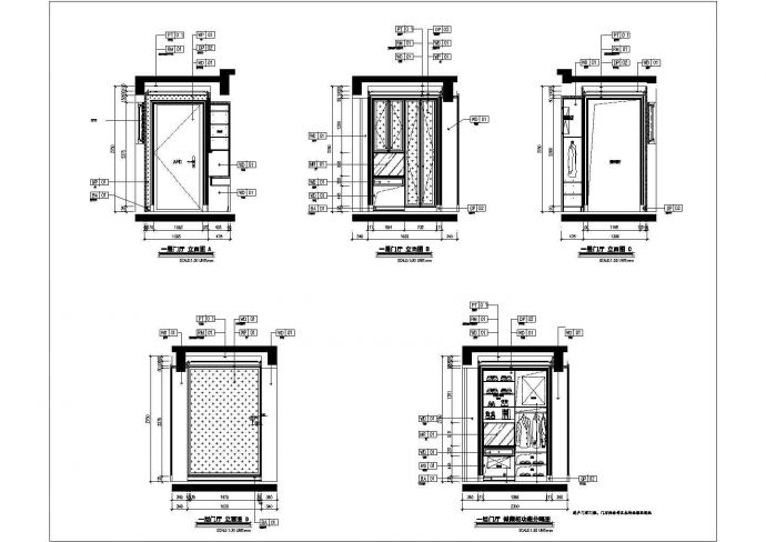 某家装别墅室内设计图纸（CAD）_图1