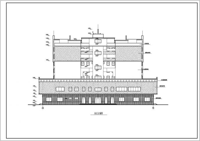 某高层农贸市场综合楼建筑详细CAD施工设计图_图1
